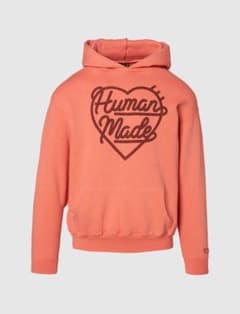 希少 HUMAN MADEハート パーカーフーディ ピンク【美品】のサムネイル