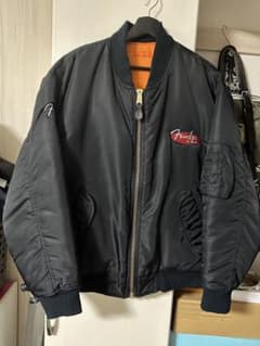 レア 90s fender ma-1 企業ロゴ サイズL - メルカリ