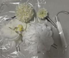 髪飾り5点　和装　前撮り　結婚式　成人式　胡蝶蘭　ヘアアクセのサムネイル