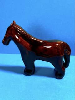 陶器の馬の置物 約10cm オリジナル一点もの作品のサムネイル