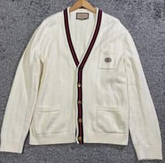 【極美品/国内正規品】GUCCI シェリーライン コットンカーディガン Mのサムネイル