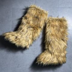 超希少✨️ 00s y2k モンスターブーツ ニーハイ 平成ギャル ファー