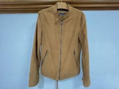 ZARA MAN スエード調 シングルライダースジャケットのサムネイル