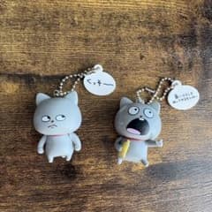 にしむらゆうじ わるめのねこ キーホルダー 2個セットのサムネイル