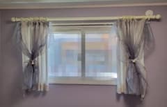 びっくりカーテン オーガンジーレースの一体型オリジナルカーテン びっくりカーテン オーガンジーレースの一体型オリジナルカーテン