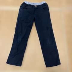 キッズ ロングパンツ 黒　160のサムネイル