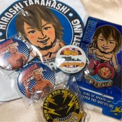 新日本プロレス　棚橋弘至　スマホスタンド　アクスタ　缶バッジ　タオルのサムネイル