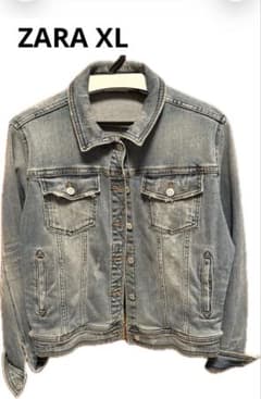 ZARA レディース デニムジャケット ダメージ加工のサムネイル