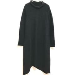 慈雨 ワンピース チュニック ウール 40 ジウ ダークグレー 変形 - メルカリ