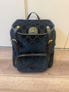 GUCCI バックパック GG柄 ベルベット 付属品完備 - メルカリ