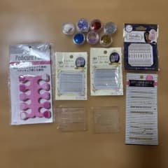 Nail Art Sticker Set Pedicure Pad Glitter