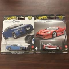 ホットウィール フェラーリF50 日産スカイラインGT-R R34 2台セット