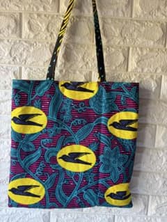 ハンドメイド アフリカ布 トートバック - メルカリ