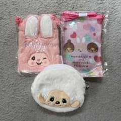 【monchhichi】　フェイスポーチ　スクエア型ポーチ　ショルダーバッグ　①