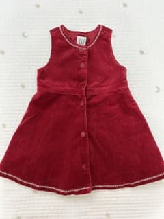 GAP 赤 コーデュロイ ワンピース　18-24mのサムネイル