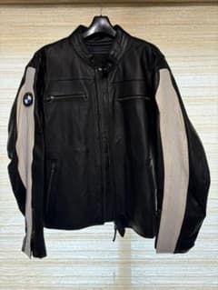 BMW レザー バイクジャケット 黒/グレーのサムネイル