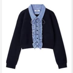 SNIDEL スナイデル フリルニットカーディガン - メルカリ