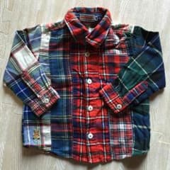 美品 ミキハウス ネルシャツのサムネイル
