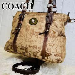 美品 Y2K COACH 馬車柄 2WAY トートバッグ ターンロック - メルカリ