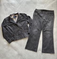 BURBERRY LONDON デニム セットアップ 三陽商会　上42 下40 BURBERRY LONDON デニム セットアップ 三陽商会 上42 下40 - メルカリ