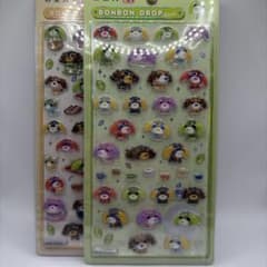 お茶犬 BONBON DROP シール 2枚セットのサムネイル