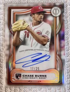 2026 Topps チェイス・バーンズ 直筆サイン /25 RC レッズのサムネイル