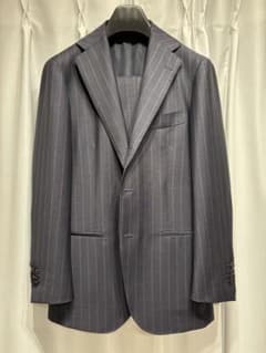 超美品　RING JACKET MEISTER ネイビーストライプ　スーツ　44のサムネイル