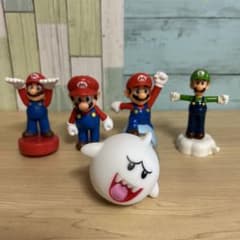 ルイージ マリオ フィギュア レトロ レア ブロック 昔 グッズ 珍