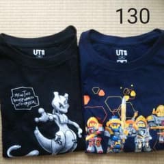 ユニクロTシャツ130  2枚セットのサムネイル