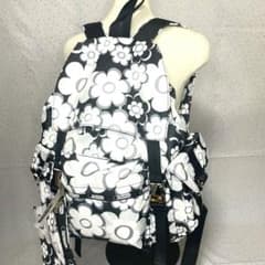 レスポ リュック ポーチ付き ポップコーンブラック ハワイ限定柄 タグ付き未使用 レスポ リュック ポーチ付き ポップコーンブラック ハワイ限定柄 タグ