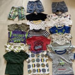 ベビー服 80cm まとめ売り　18点　半袖 半ズボンのサムネイル