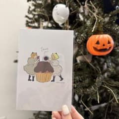 당일 발송 디지털 손으로 그린 ​​오리지널 자작 일러스트 할로윈 1장
