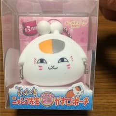 夏目友人帳 映画 にゃんこ先生 シリコンミニ がま口ポーチのサムネイル