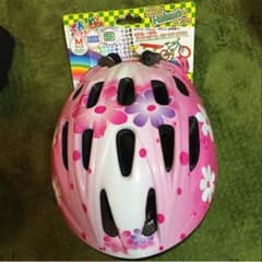 PALMY 子供用 ヘルメット フラワー ピンクのサムネイル