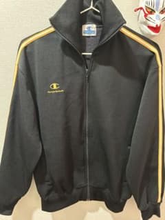 Champion ジップアップジャケット ブラック ヴィンテージ L - メルカリ