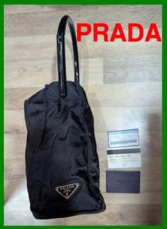 d*9様 PRADA プラダ テスートナイロン ミニハンドバッグ 黒 - メルカリ