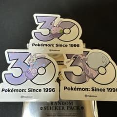 ま*る様 韓国限定 ポケモン 30周年ロゴ ステッカー ヌメラ ヌメイル