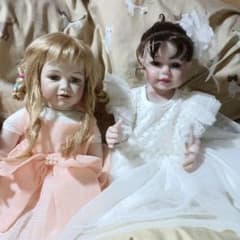 2体セット リボーンドール1 ビスクドール1 抱き人形 着せ替え - メルカリ