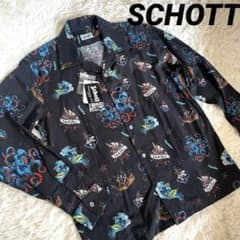 未使用タグ付✨ショット クラーケン ハワイアンシャツ 長袖 S