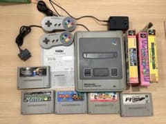 任天堂 スーパーファミコン 本体 コントローラー ソフトセットのサムネイル