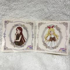 アイカツ　アニメイト　特典ステッカー いちご　蘭　2枚セットのサムネイル