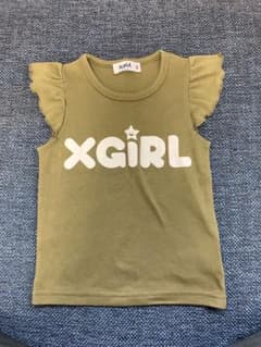 エックスガール　カーキ半袖Tシャツ100のサムネイル