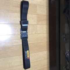 タジマ 胴ベルト アルミワンタッチ黒バックル 黒 Lサイズ　BWBL145BKのサムネイル