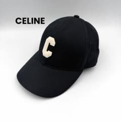 ✨極美品✨CELINE セリーヌ Cロゴ キャップ ブラック ✨極美品✨CELINE セリーヌ Cロゴ キャップ ブラック - メルカリ