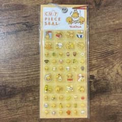 なっとうちゃん タイルカットピースシールのサムネイル