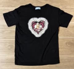 LUCIS ORTUS 天使 ハート レース Y2K 黒Tシャツ Mのサムネイル