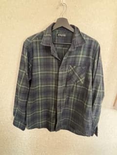 Bakue Creator チェック柄 長袖シャツ グリーン系 L