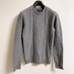 アニエスベー オム ウール100% ケーブル編み 装飾 ニット セーター 