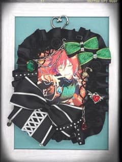 リボンデコ 硬質ケース トレカケース B8 黒×緑 悪魔 evilphoneのサムネイル