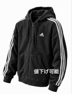 u*9様 adidas アディダス ジップアップパーカー ブラックのサムネイル
